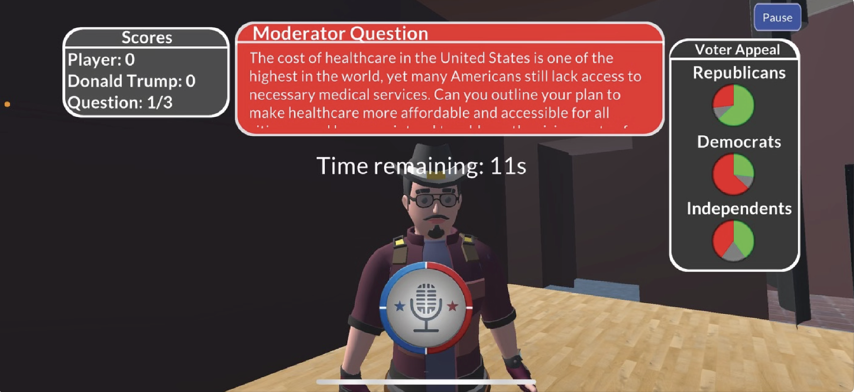 Presidential Debate Simulator